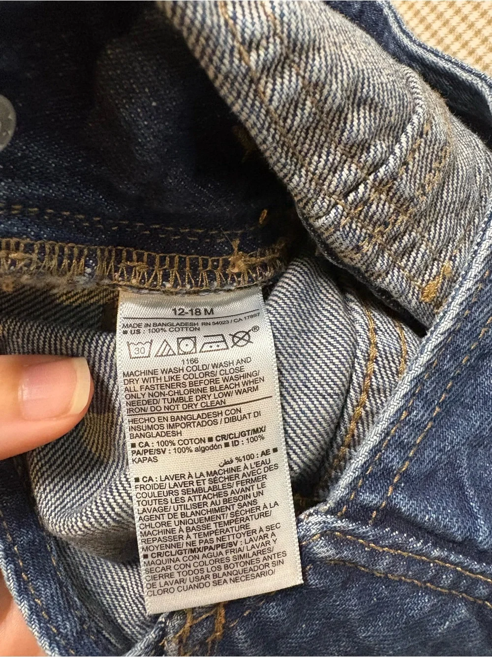 Old Navy Dark Blue Denim Kids Overalls Size 12-18 Months